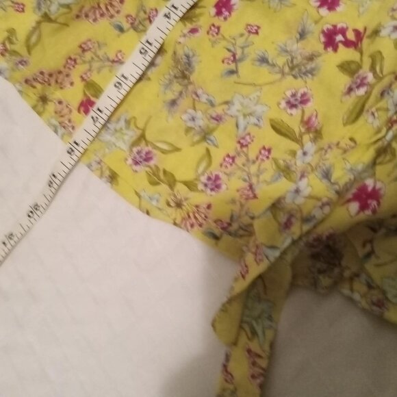 Handmade cotton chiffon skirt with tie belt, stretch waist - Picture 4 of 9